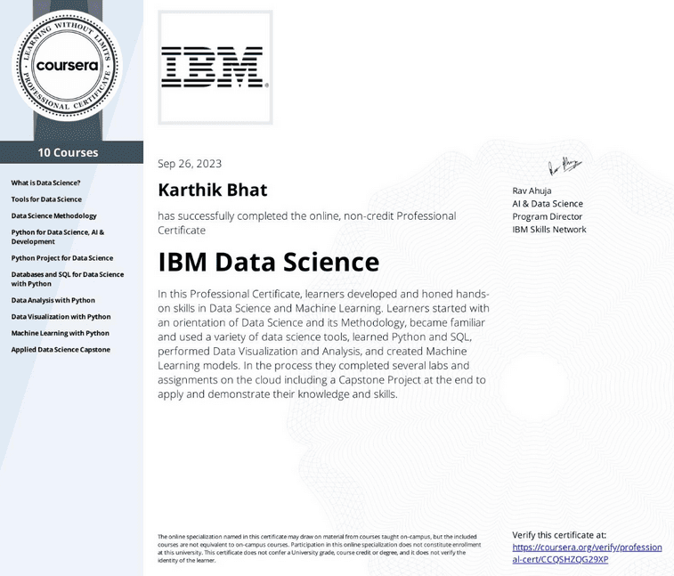 IBM Data Science